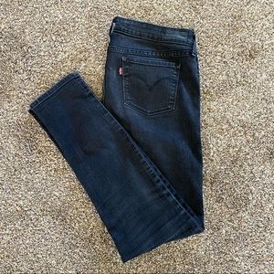 2 Levi’s jeans . Black and blue
